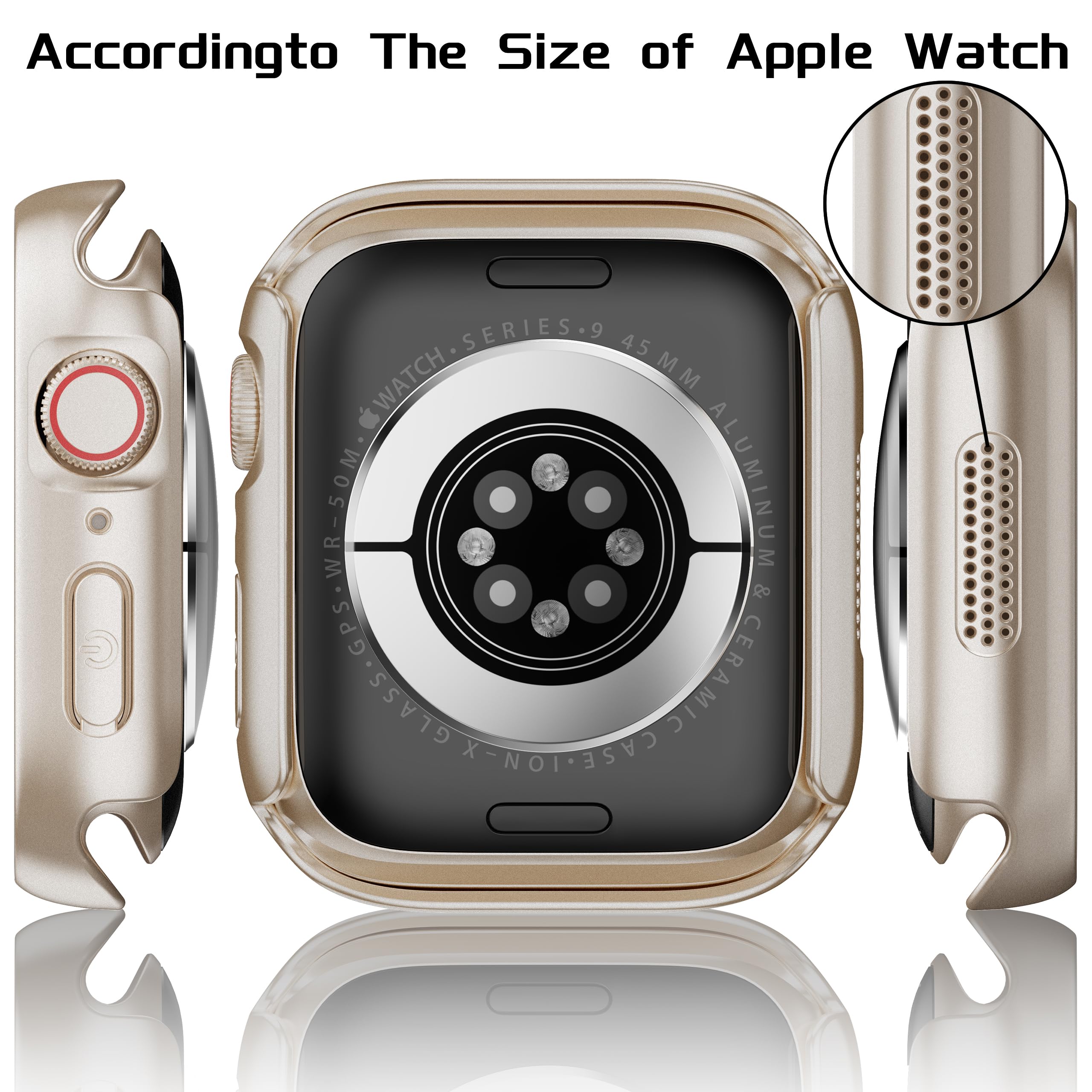 Amazon.co.jp: GEITOO Apple Watch 用 ケース防水 44mm Series 6